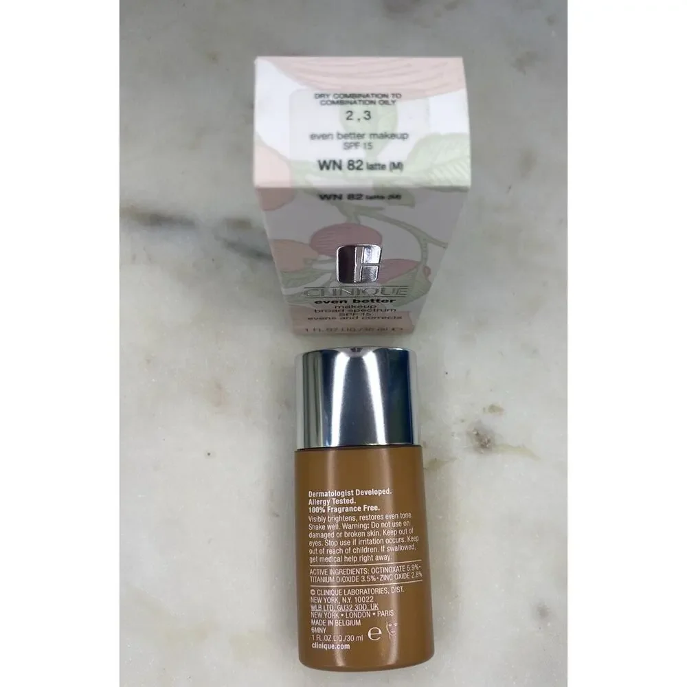Clinique Even Better Makeup Broad Spectrum SPF 15 WN 82 Latte (M) 1 Fl OZ NIB